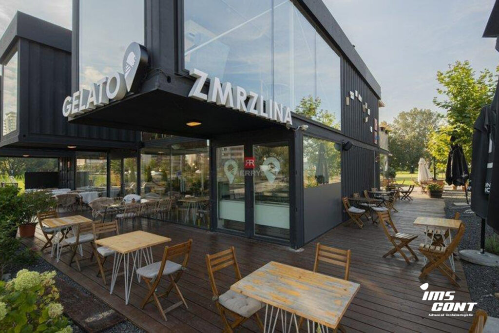 Prenájom viacerých lodných kontajnerov  od IMS cont v modulárnej zostave – škálovateľné skladové riešenie bez výstavby.